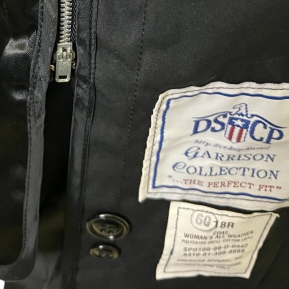 Garrison Woman's Military Army Trench Coat(NEW)With Tags Size 18R - Picture 8 of 13